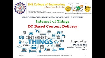DT based content Delivery | IoT and Wireless Sensor Networks  | SNS Institutions