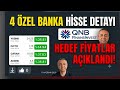 QNB Finansinvest Bankacılık Raporu 4 Özel Bankacılık Hissesi Hedef Fiyat Açıklaması