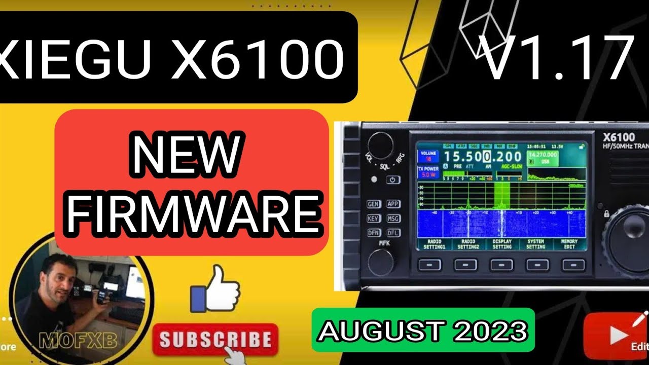 Xiegu X6100 HF Transceiver, Full Mode SDR, ATU, Battery