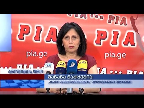„ახალი მემარჯვენეების\" პოლიტიკური მდივნის, მანანა ნაჭყებიას პრესკონფერენცია