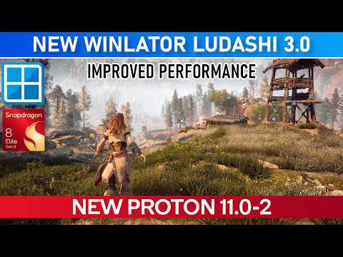 New PROTON 11 HORIZON ZERO DAWN | Winlator Ludashi 3.0 Improved Performance