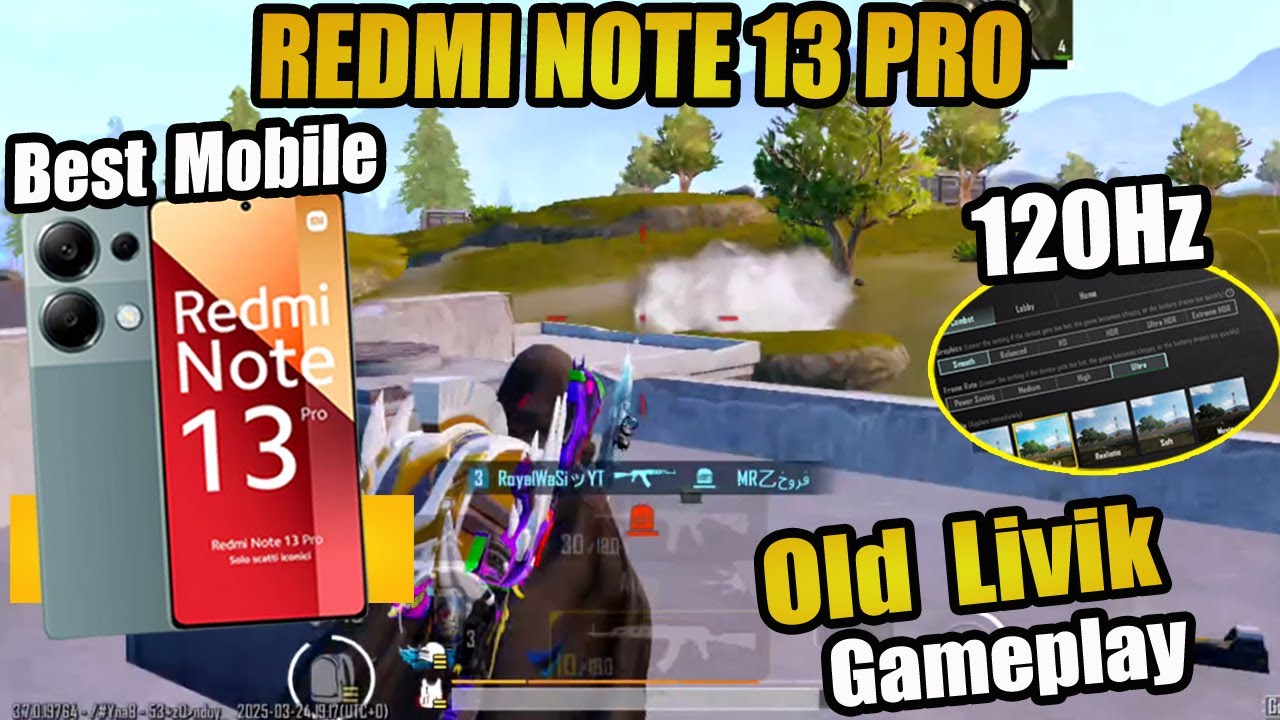 Livik Gameplay Test On Redmi Note 13 Pro PUBG Mobile Performance Test Livik gameplay test on redmi note 13 pro pubg mobile performance test