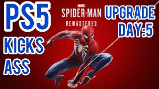 Spiderman Remastered PS5 1st Time playing On PS5 : You Need To Play Ps5 Upgrade