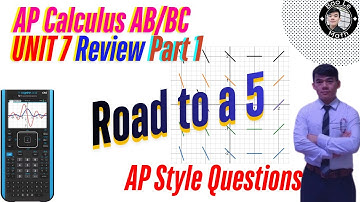 AP Calculus AB/BC | Unit 7 Review | Part 1 | Slope Fields & Differential Equations
