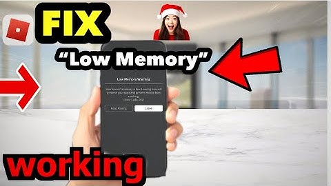 How to fix low memory on Roblox mobile 2024 (How to fix low memory on Roblox mobile) (Roblox)