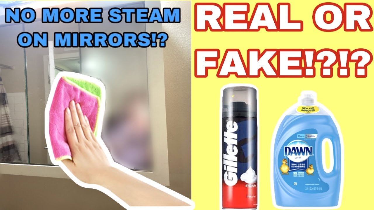 Dawn Dish Soap & Shaving Cream/ NO MORE STEAMY MIRRORS??/Does this