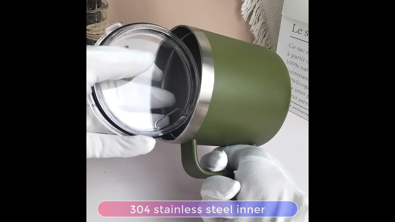 14oz stainless steel coffee mug