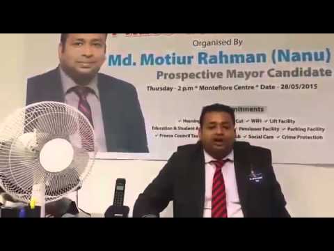 Stand up comedy - Tower Hamlets - Mayor Candidate