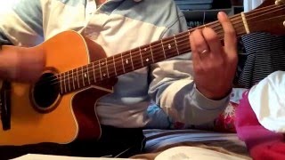 Video thumbnail of "Guitare Michel Berger chanter pour ceux qui sont loin de chez eux"