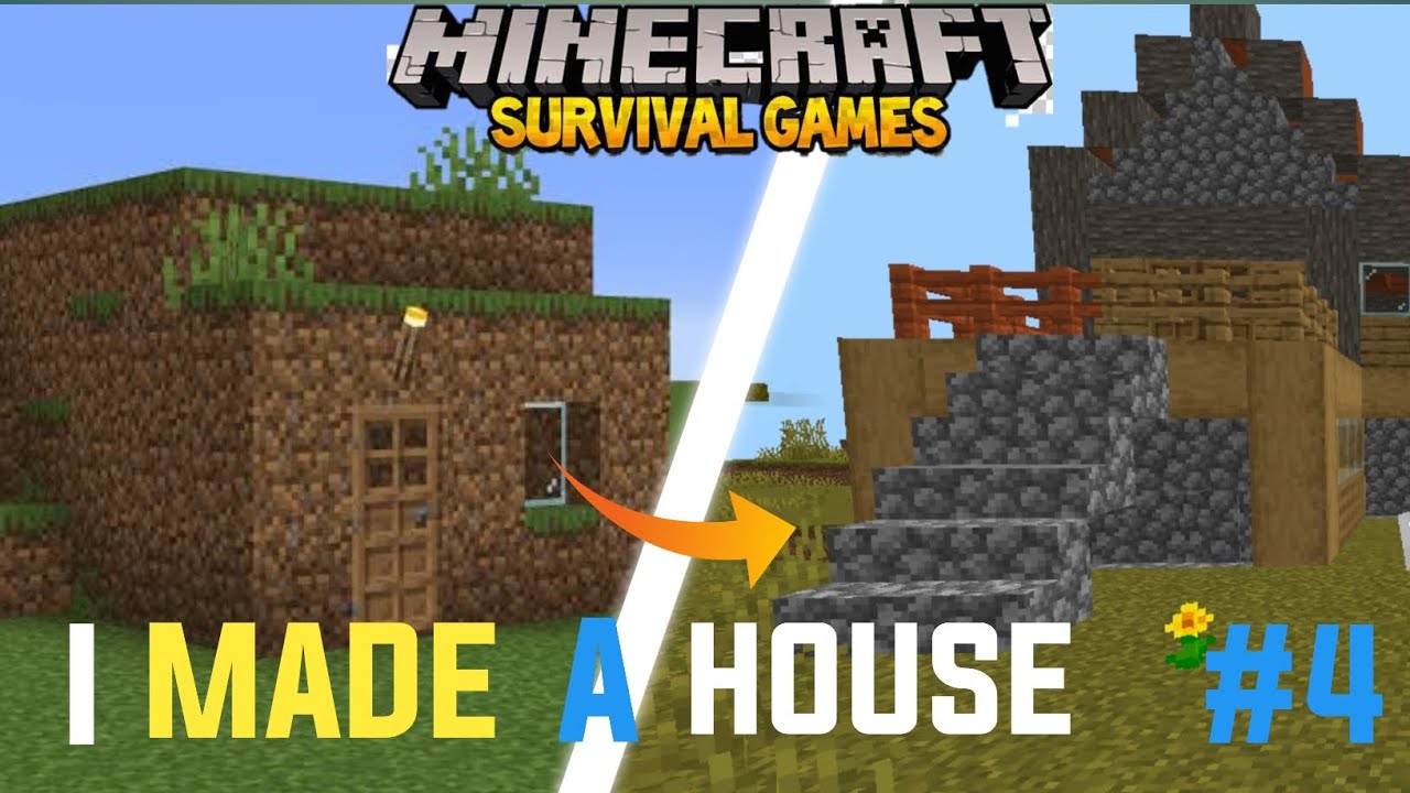 I MADE A HOUSE | MINECRAFT SURVIVAL SERIES #4 - YouTube