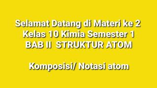 Notasi atom ...