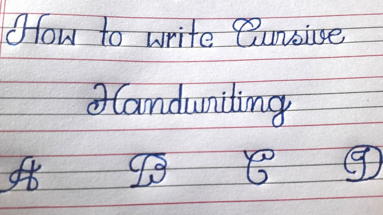 How to Improve Your Cursive Handwriting |Cursive Handwriting Tips with ...