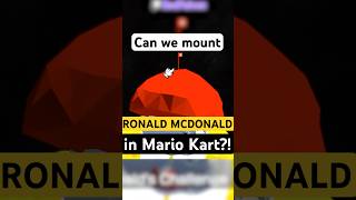 Scaling Ronald McDonald in Mario Kart #mariokart #gaming #mario #nintendo #redfalcon