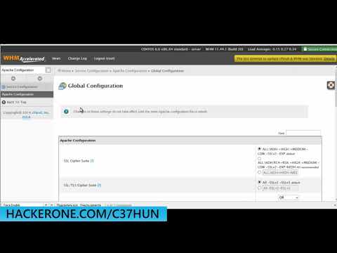 How to disable "Trace Method" in WHM