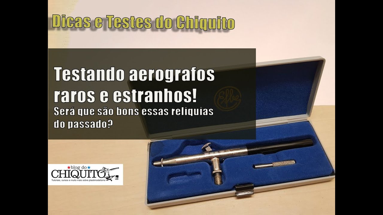 Testando aerografos estranhos. raros, e muito bons..(efbe e outro)