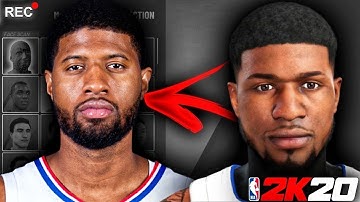 *NEW* NBA 2K20 PAUL GEORGE FACE CREATION! HOW TO MAKE PAUL GEORGE FACE CREATION IN NBA 2K20!