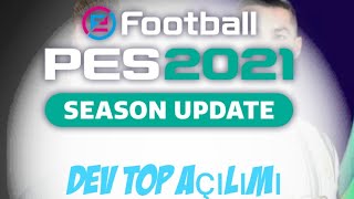PES 21 MOBİLE TOP AÇILIMI - 5 SİYAH TOP -/ İKİ YİLDİZ KALECİ - TAKIM GÜCÜ  8 DAKİKADA 2300 OLDU