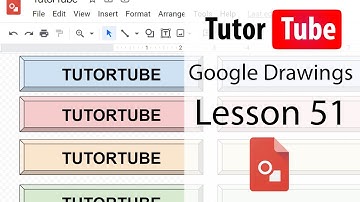 Google Drawings Tutorial - Lesson 51 - Keyboard Shortcuts