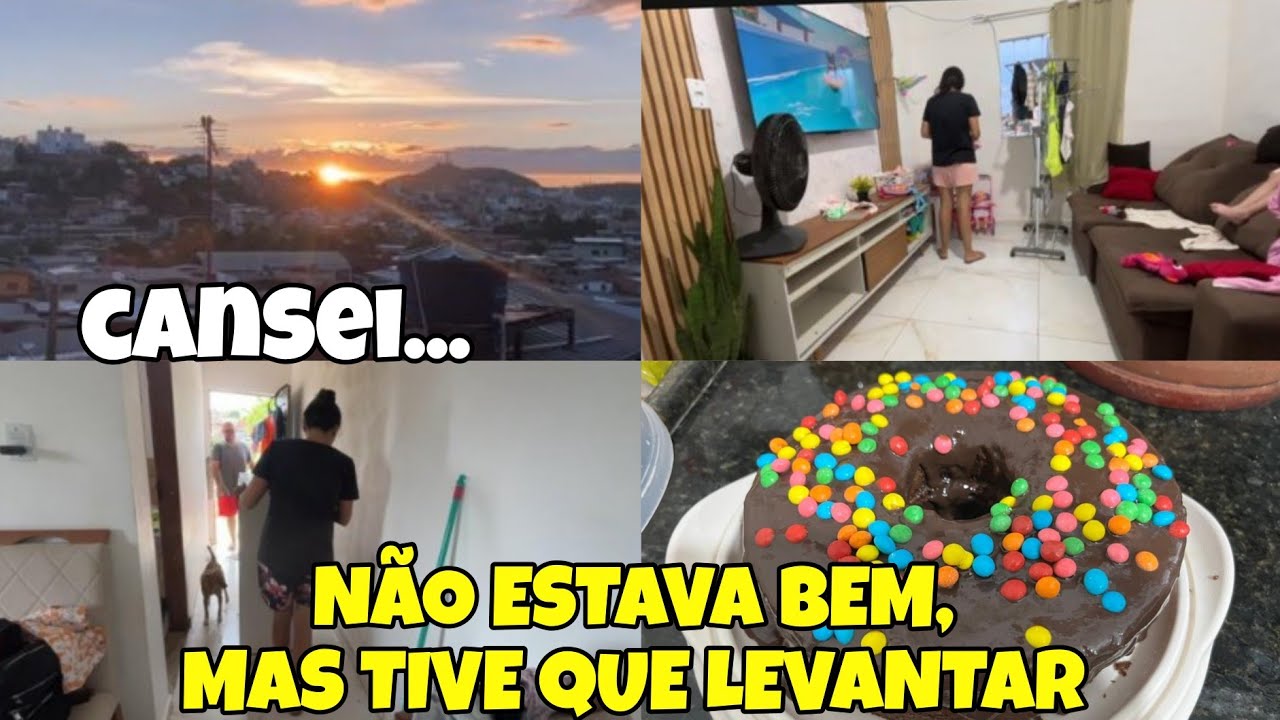 CANSEI!! MINHA CASA ESTAVA UM CAOS 😱 | Rotina real