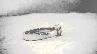 Red Ruby No Lead Glass Handmade Silver Unisex Stacking Solitaire Ring size 8.25