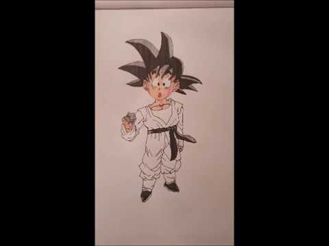Come Disegnare Goten Dragon Ball Z Colorare Per Bambini Impara Colori Youtube