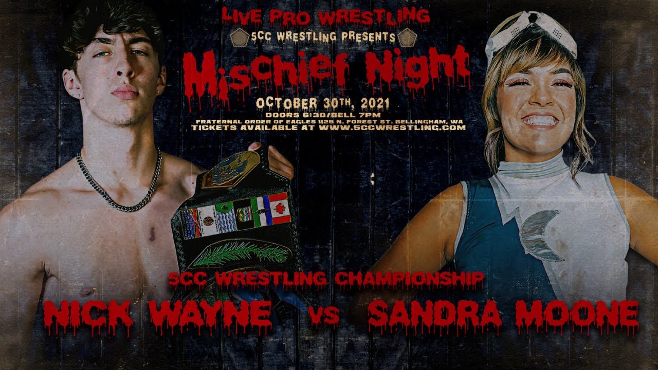 FREE: Nick Wayne vs Sandra Moone | 5CC Wrestling