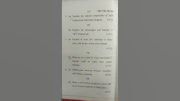 BCA 5th mid sem Programming With .Net C#  Question paper ( Oct.,2023) #bca #gehu #programming😇🤗