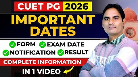 CUET PG 2026 Form Kab Aayega? | Exam Date | CUET PG 2026 All Important Tentative Dates ✅ #cuetpg2026