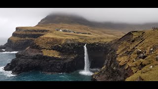 Водопад Мюлафосюр - Фарьорски острови / Mulafossur waterfall - Faroe Island