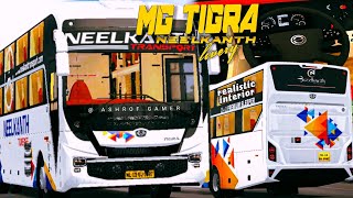 New NEELKANTH LIVERY FOR MG TIGRA SLEEPER BUS MOD For Bussid |New Bus Mod For Bussid #bussid  screenshot 2