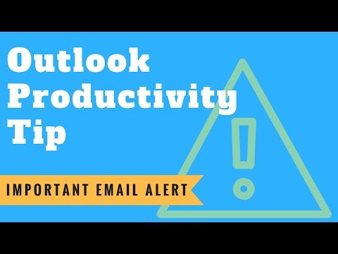 Outlook Productivity Tip: Important Email Alert