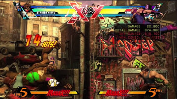 Ultimate MvC3: Strider Midscreen Combo