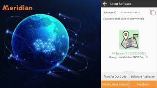 Meridian M-Survey Software Activation screenshot 3