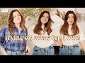 TRYING ON EVERY TOP IN MY WARDROBE - KEEP OR GET RID? | LUCY WOOD