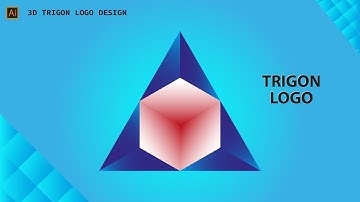 How to create trigon logo design in illustrator | 3d triangle logo design