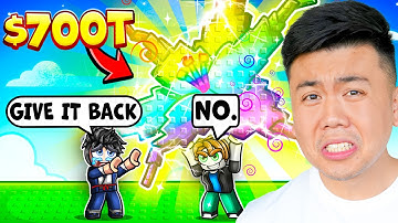 Trusting Noobs With My MOST Expensive Fruits in Grow a Garden.. ($700 TRILLION)