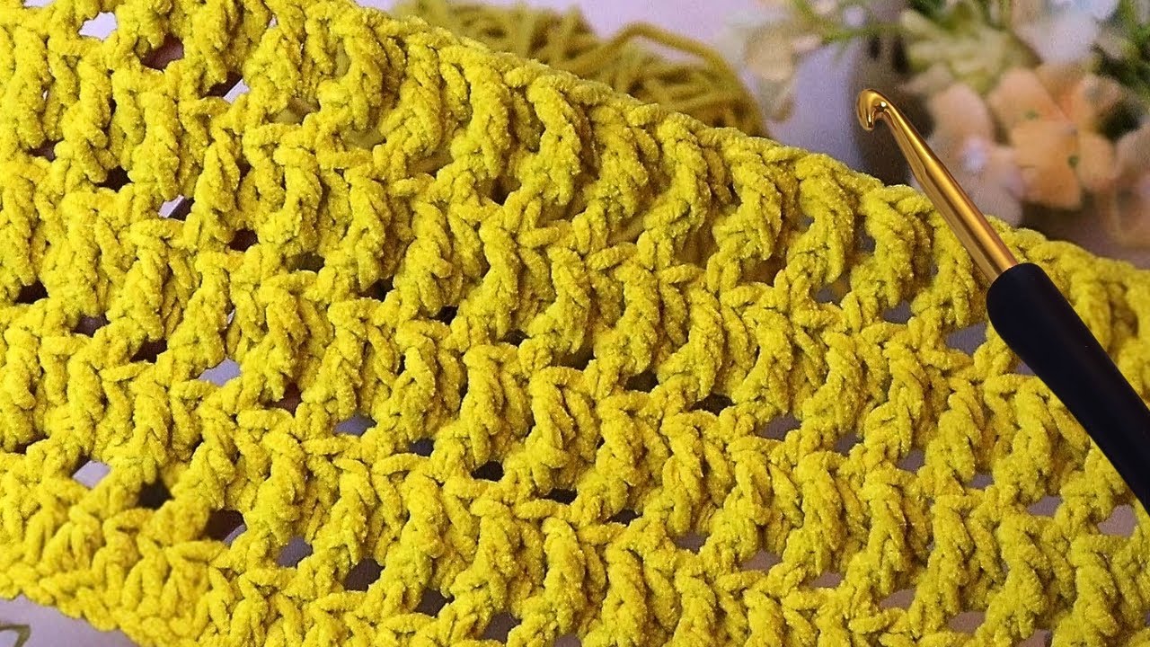 WOW! 🤩 ONLY 2 Rows! Crochet this beautiful Stitch | 