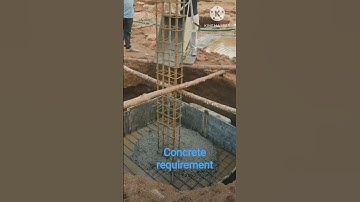 column concrete casting work 💪#column foundation concrete casting top concreting m30 great complete