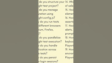 Playwright with JavaScript |  Intermediate Interview Questions | JS Testing Academy