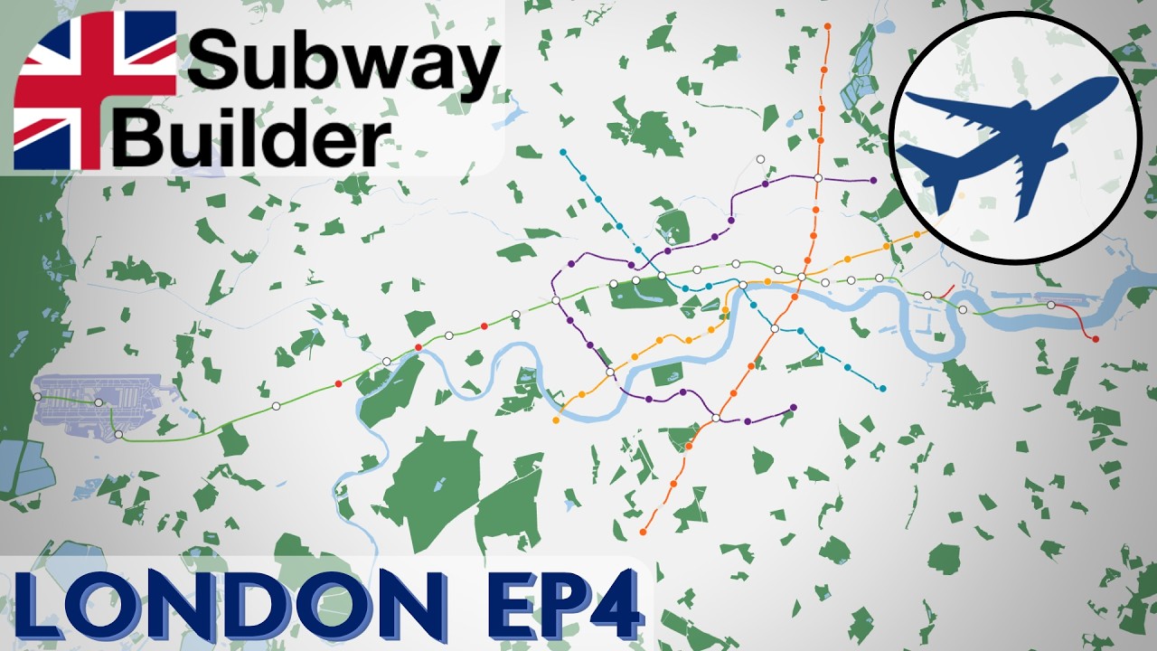 One Line, Two Airports | Subway Builder London | 4