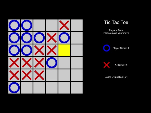 GitHub - PaVaNTrIpAtHi/TicTacToe5x5_withAi: GUI based 5x5 tic tac toe game  with 2 modes 1.player vs AI 2.player vs player