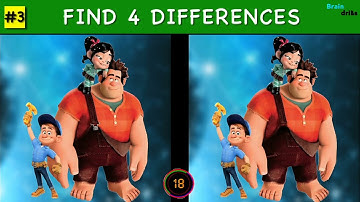 CAN YOU FIND THE DIFFERENCE !? | 100% FAIL | WRECK- IT RALPH MOVIE PUZZLE |