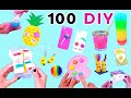 100 DIY - EASY DIY PROJECTS YOU CAN DO AT HOME IN 5 MINUTES - Pop It Fidget Toys, Room Decor & more!