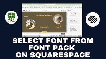 How to Select Font from Font Pack on Squarespace