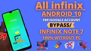 ALL infinix android 10 frp google account bypass without pc 100% Infinix note 7 (x690b) frp bypass