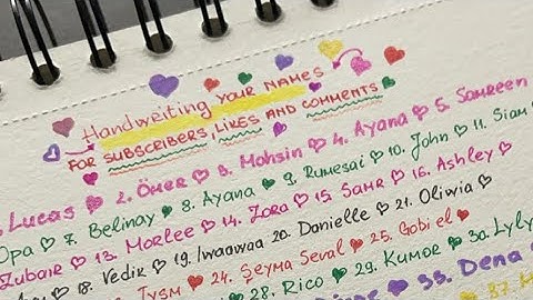 Subscribe & Watch Me Write YOUR Name #handwriting #calligraphy #ocd #calming #satisfying #doodle