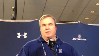Mike McCarthy at NFL scouting combine