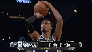 Details Victor Wembanyama full highlights vs. Suns - preseason - 13 Points, 7 REB, 6 Assists, 1 STL, 2 BLK Guide