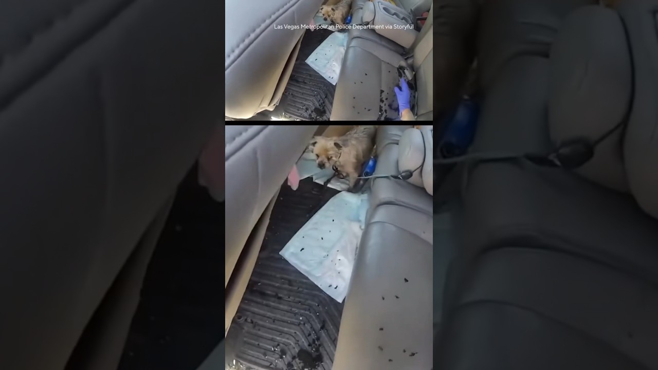 Dogs rescued from steaming hot car #shorts