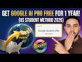 How to Get Google AI Pro | Gemini Pro   for 1 Year! 🎓 ( US Student Offer 2026 )